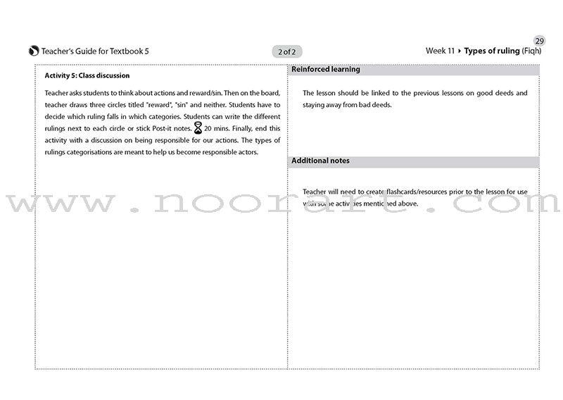 Safar Teacher's Guide for Islamic Studies: Level 5