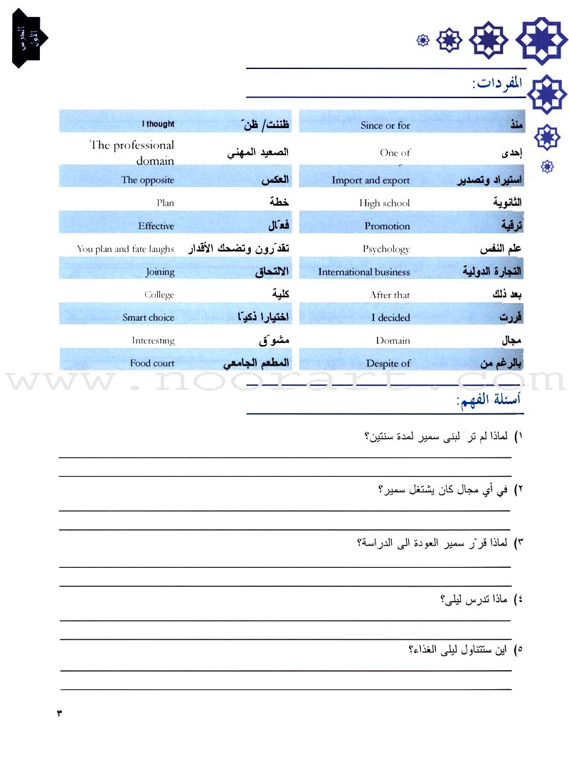 Arabic Language Through Dialogue - Part 3 (With Downloadable MP3 Files) اللغة العربية بالحوار