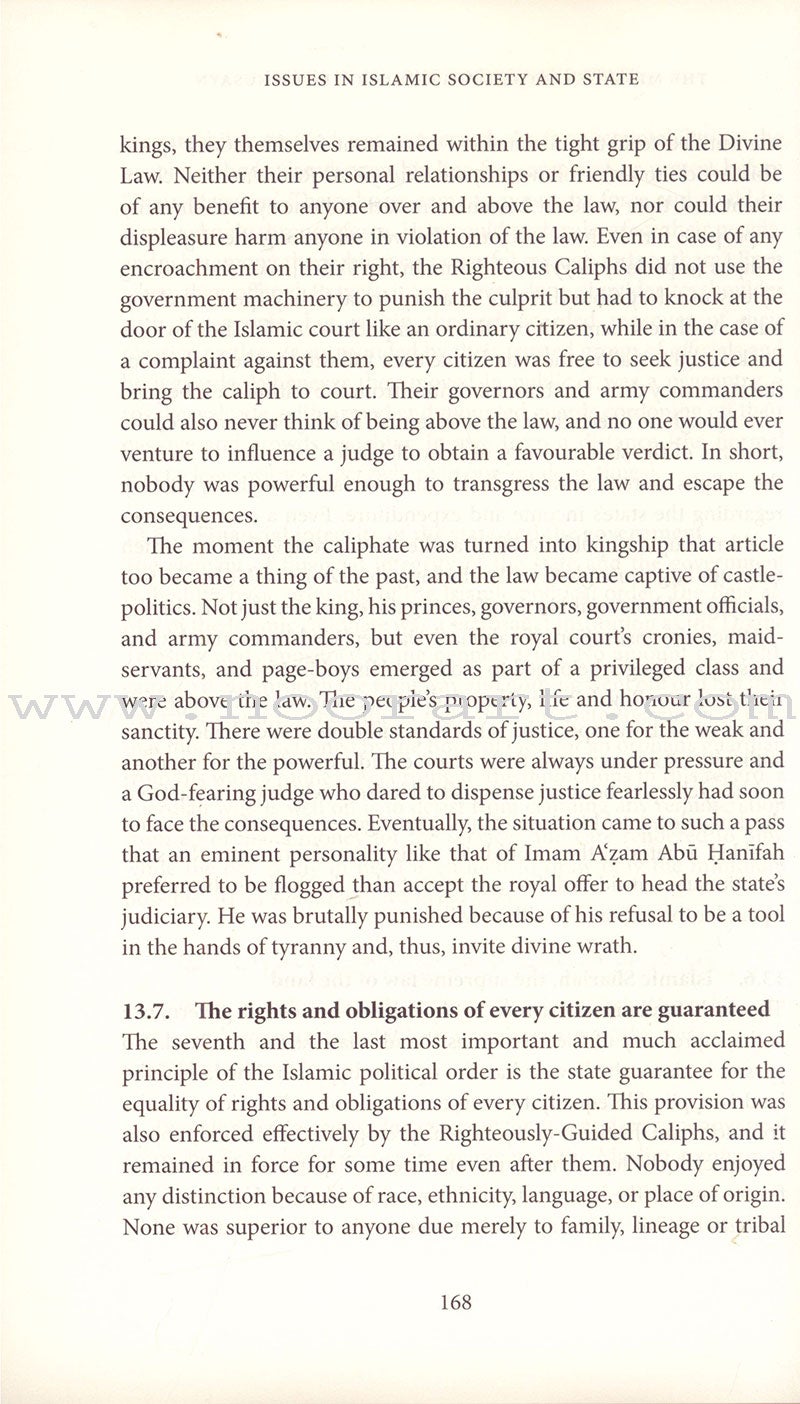 Issues in Islamic Society & State (Paperback)