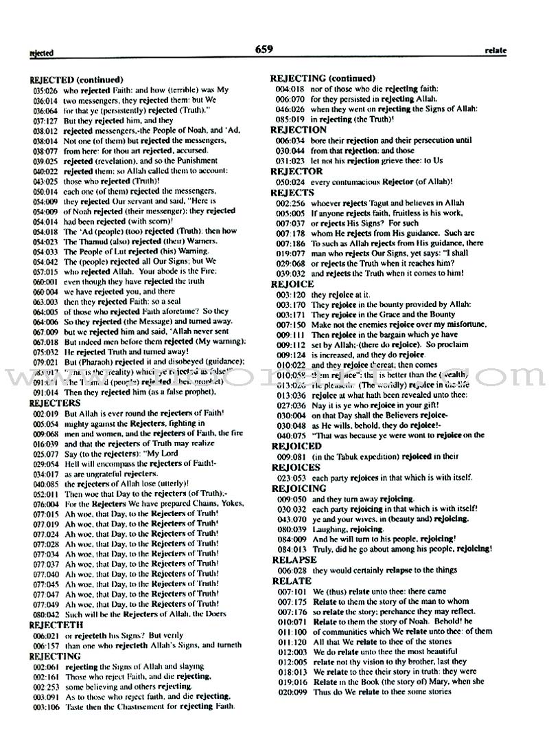 An Exhaustive Concordance of the Meaning of the Qur'an