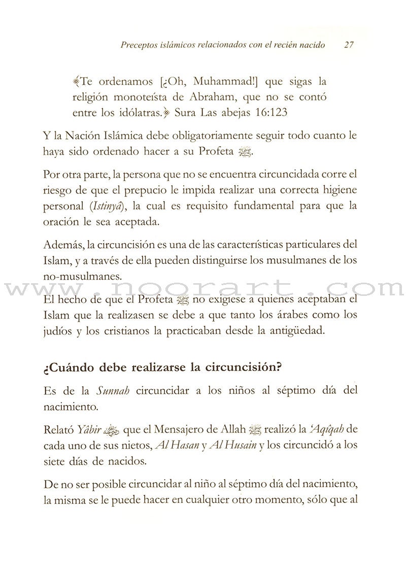 Preceptos Islámicos Relacionados Con El Recién Nacido -Islamic Precepts Related to Newborn
