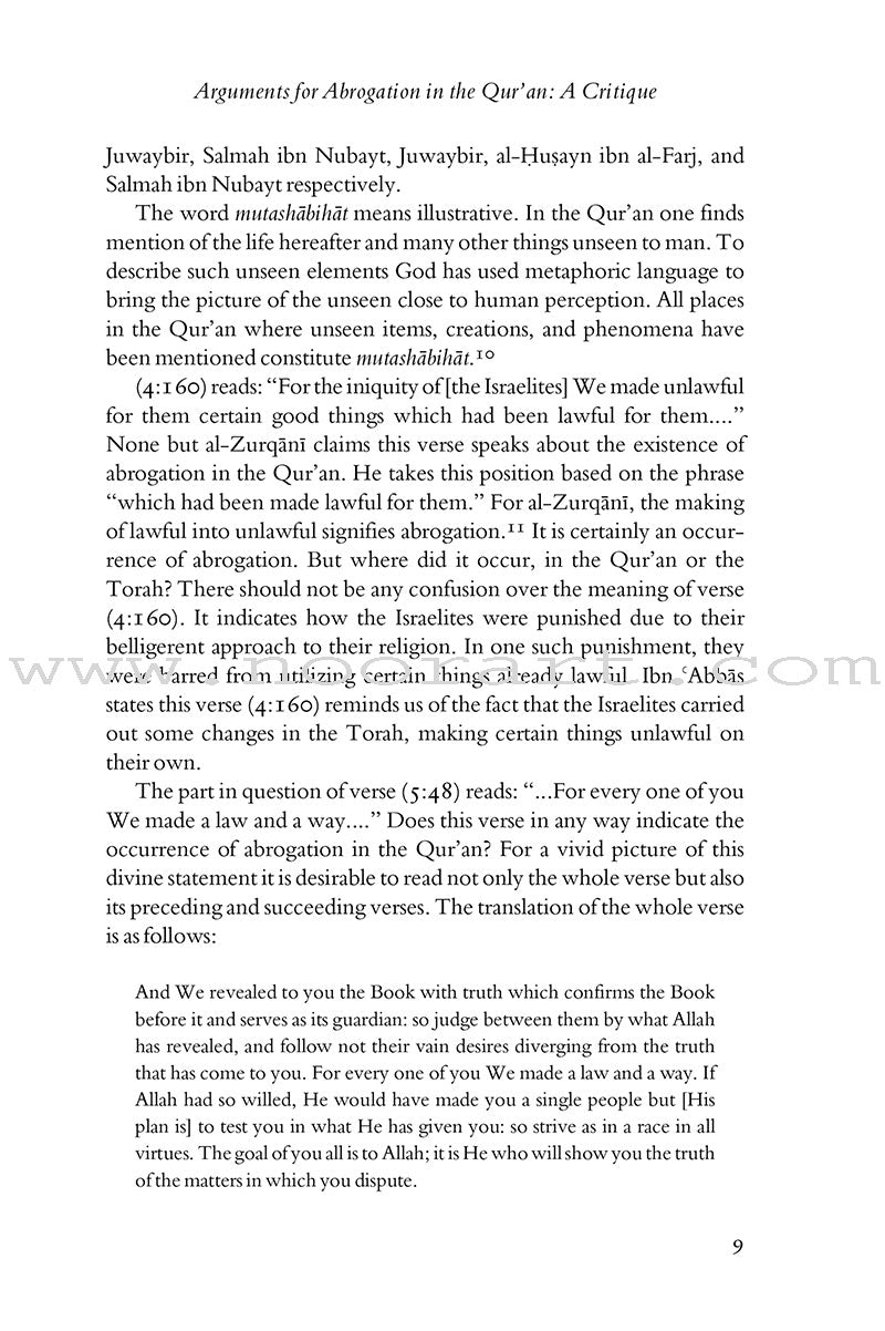 Contemporary Approaches to the Qur'an and Sunnah