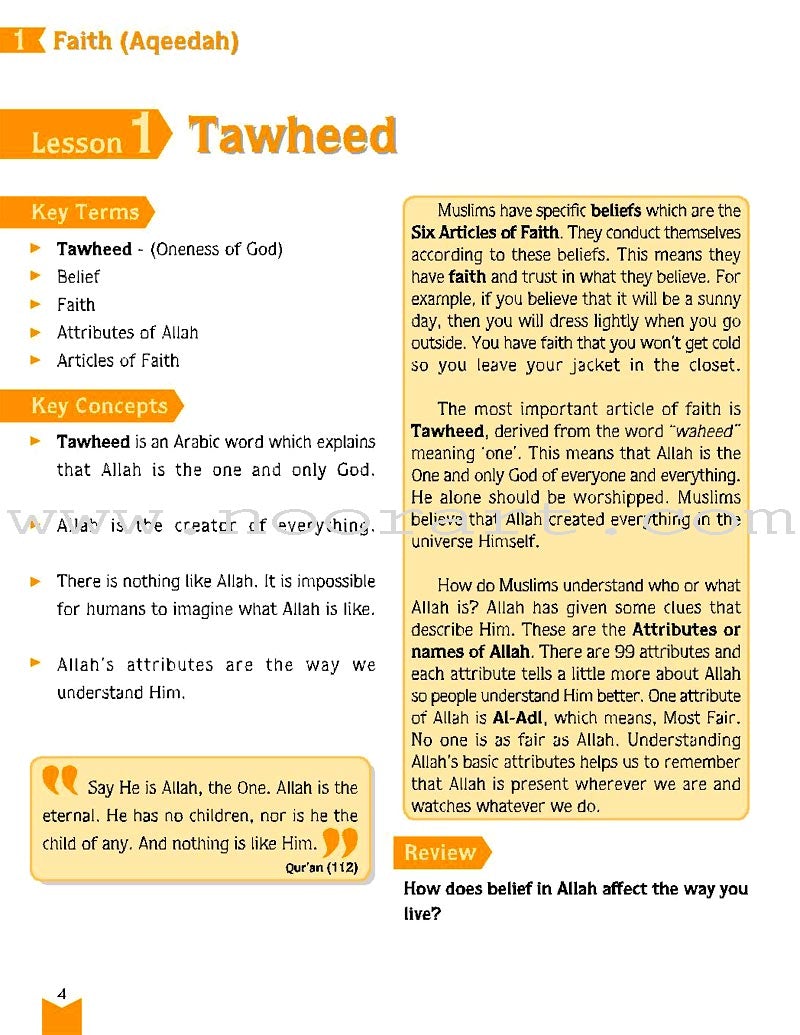 Learning and Living Islam: Level 4