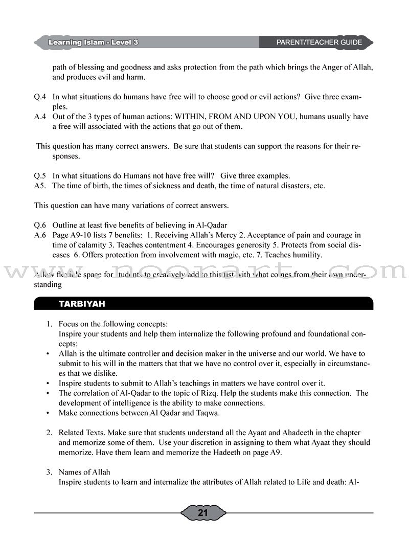 Learning Islam Teacher Guide: Level 3