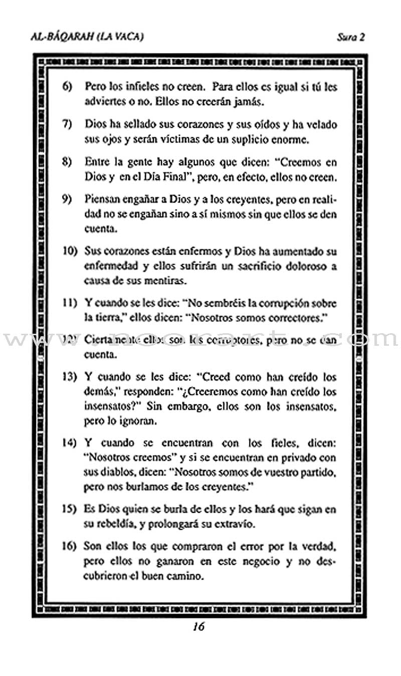 El Corán Sagrado y la Traducción de su Sentido en el Lengua Española