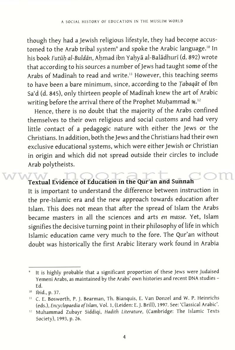 A Social History Of Education In The Muslim World (From the Prophetic Era to Ottoman Times)