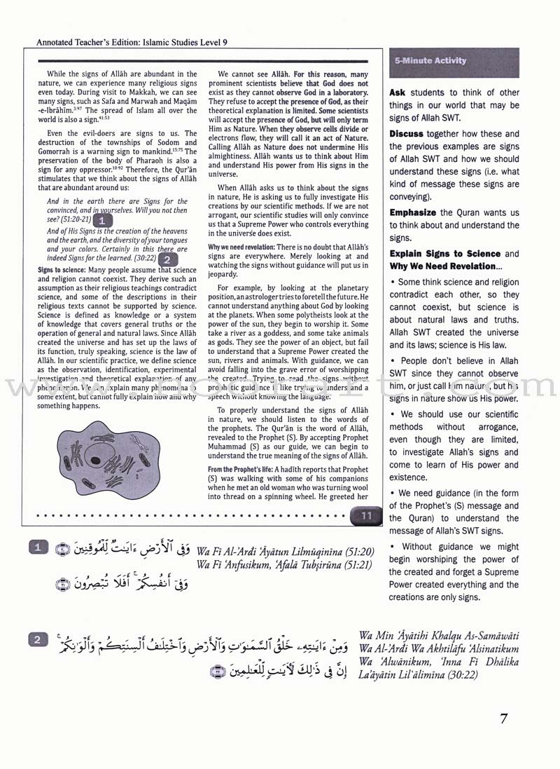 Weekend Learning Islamic Studies: Teacher Guide Level 9 (With USB)
