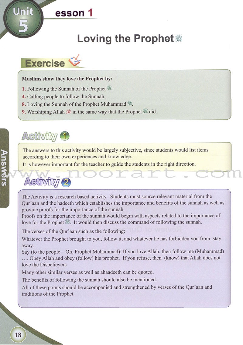 ICO Islamic Studies Teacher's Manual: Grade 7, Part 1