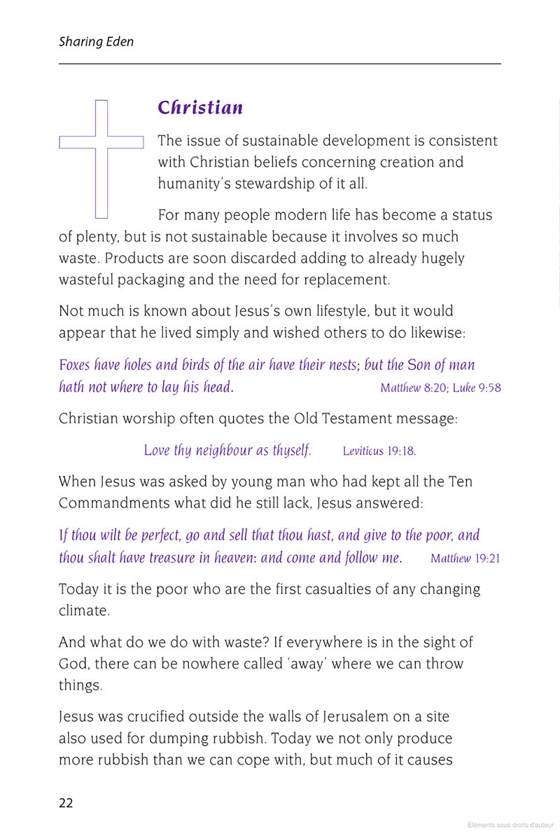 Sharing Eden: Green Teachings from Jews, Christians and Muslims