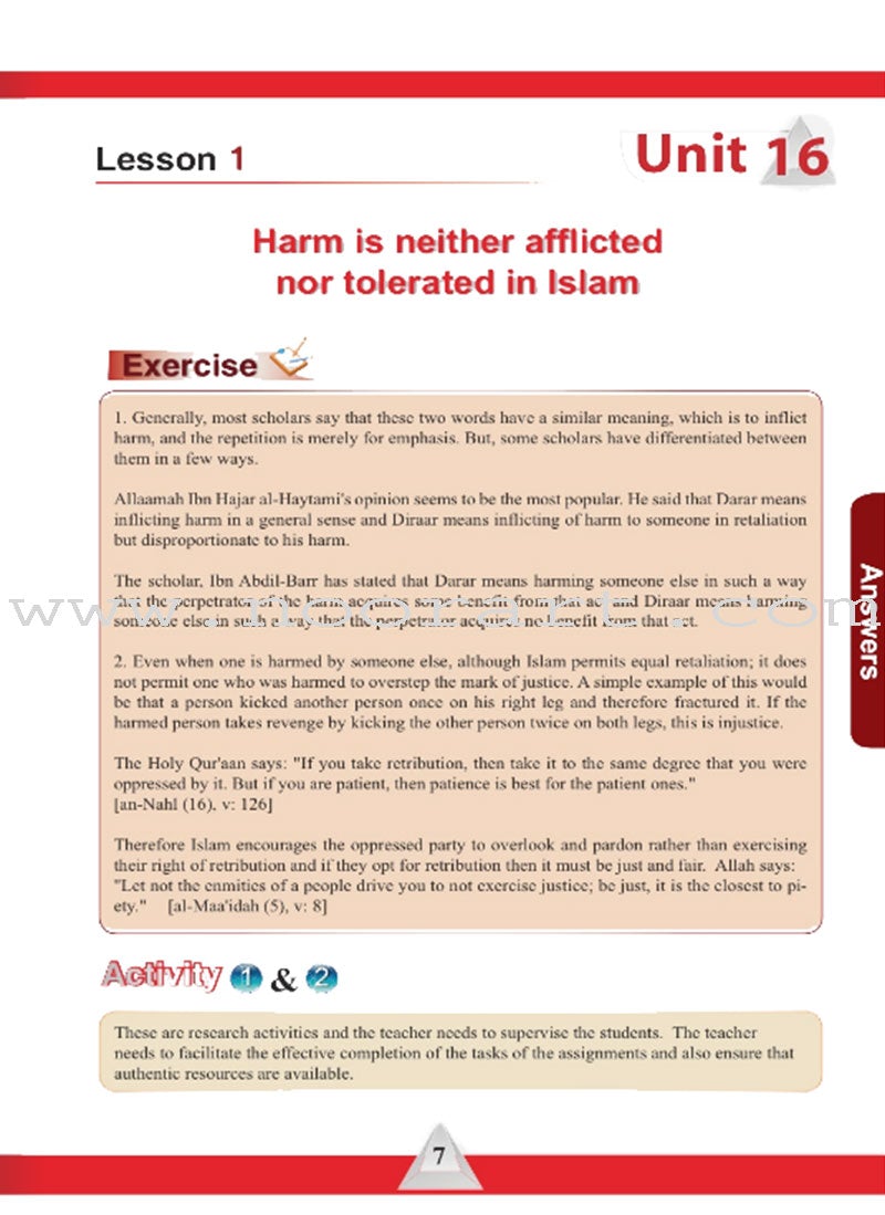 ICO Islamic Studies Teacher's Manual: Grade 12, Part 2