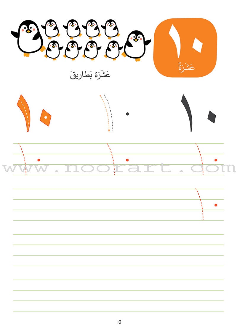 Wipe-Clean Arabic Numbers