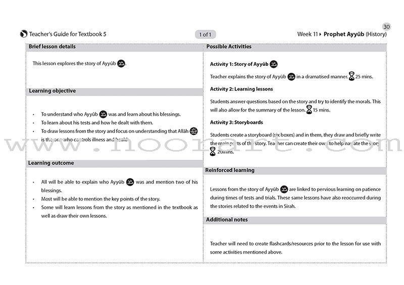 Safar Teacher's Guide for Islamic Studies: Level 5