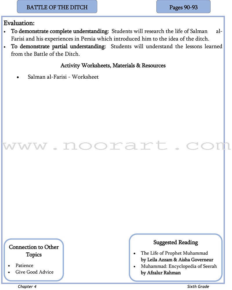 Learning and Living Islam Teacher's Edition: Level 6