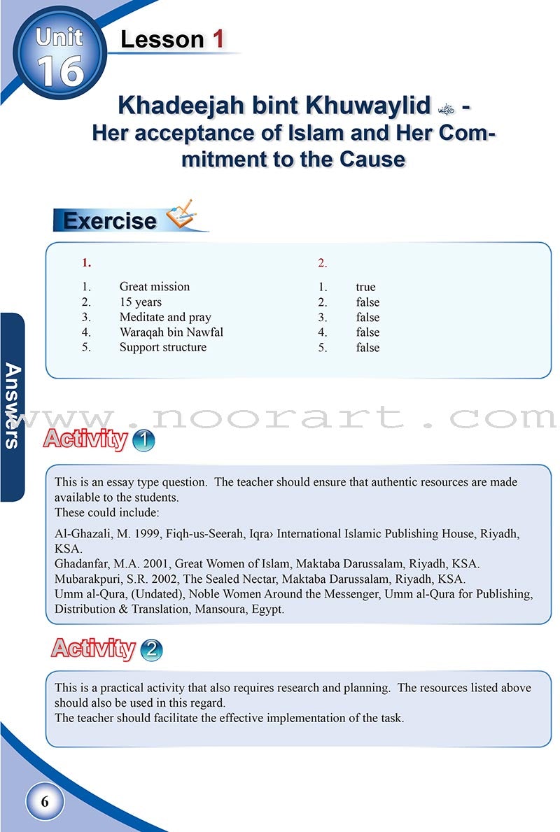 ICO Islamic Studies Teacher's Manual: Grade 7, Part 2