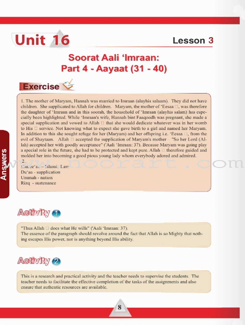 ICO Islamic Studies Teacher's Manual: Grade 12, Part 2