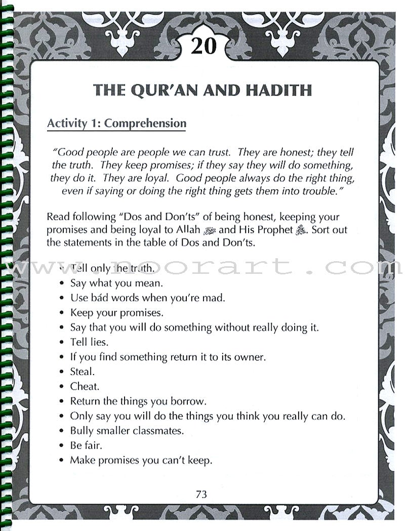 Sirah of Our Prophet Workbook Level 4
