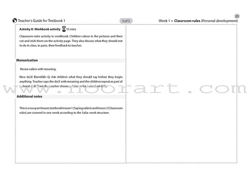 Safar Teacher's Guide for Islamic Studies: Level 1