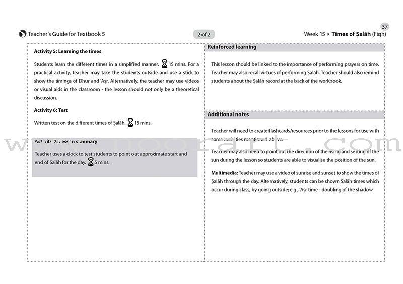 Safar Teacher's Guide for Islamic Studies: Level 5
