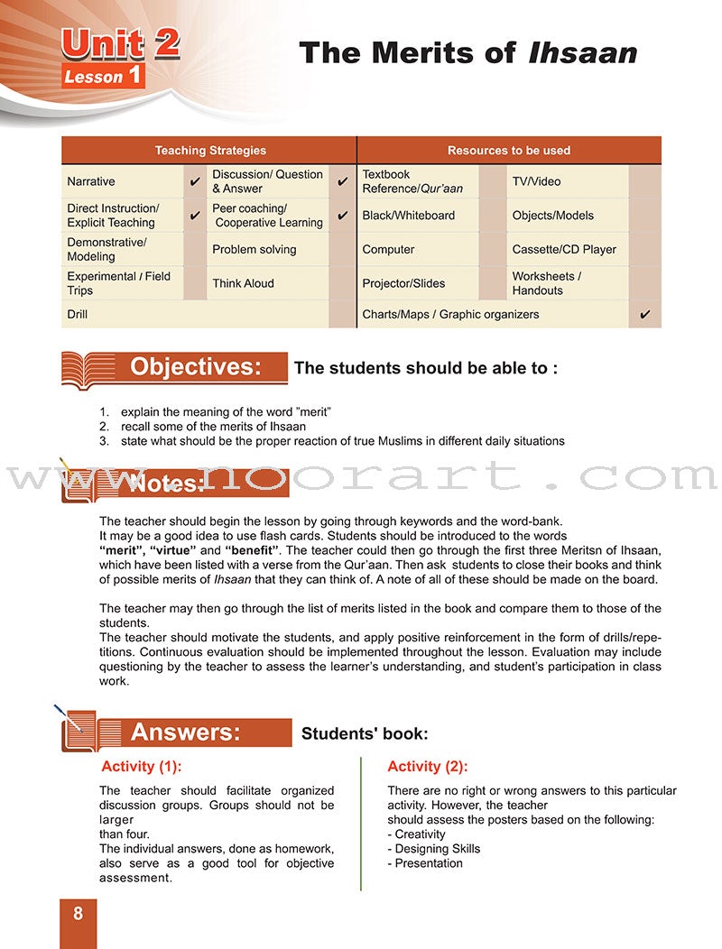 ICO Islamic Studies Teacher's Manual: Grade 3 (Light Edition)