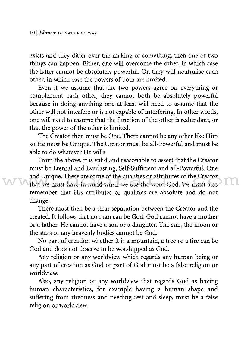 Islam the Natural Way