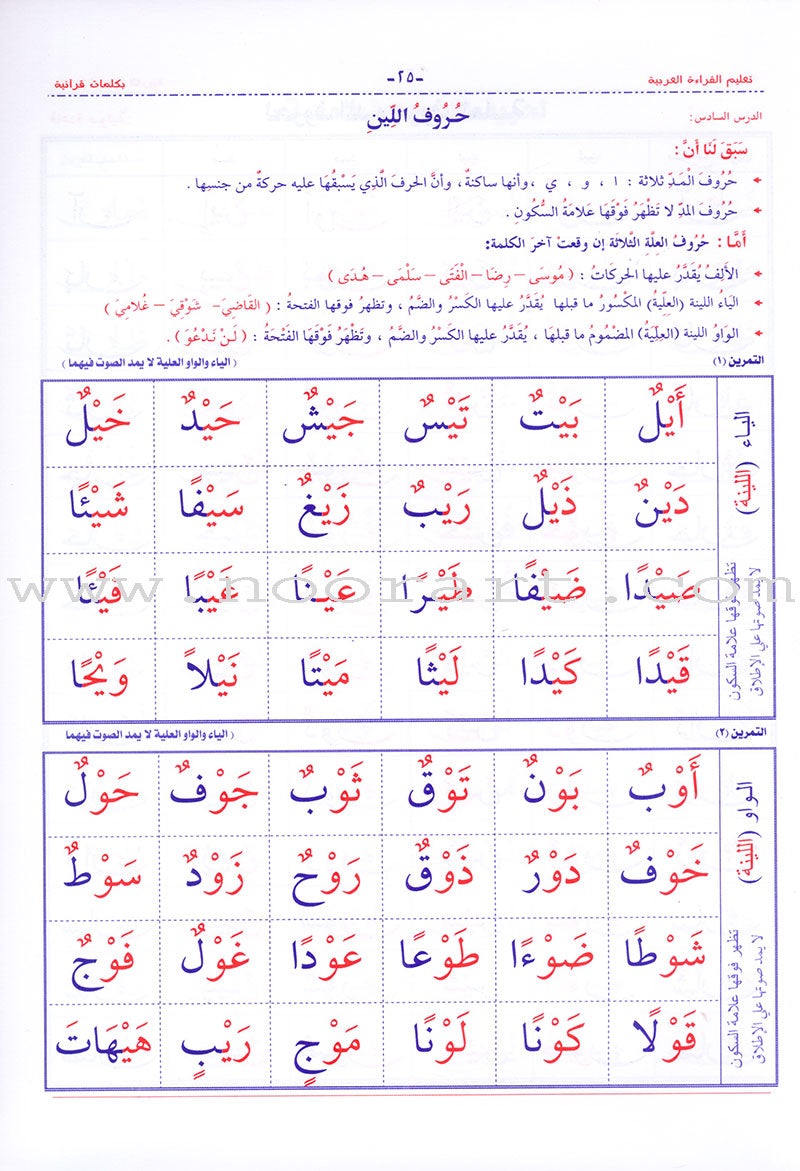 Teaching Arabic Reading Using Quranic Words: Level 2 تعليم القراءة العربية بكلمات قرانية