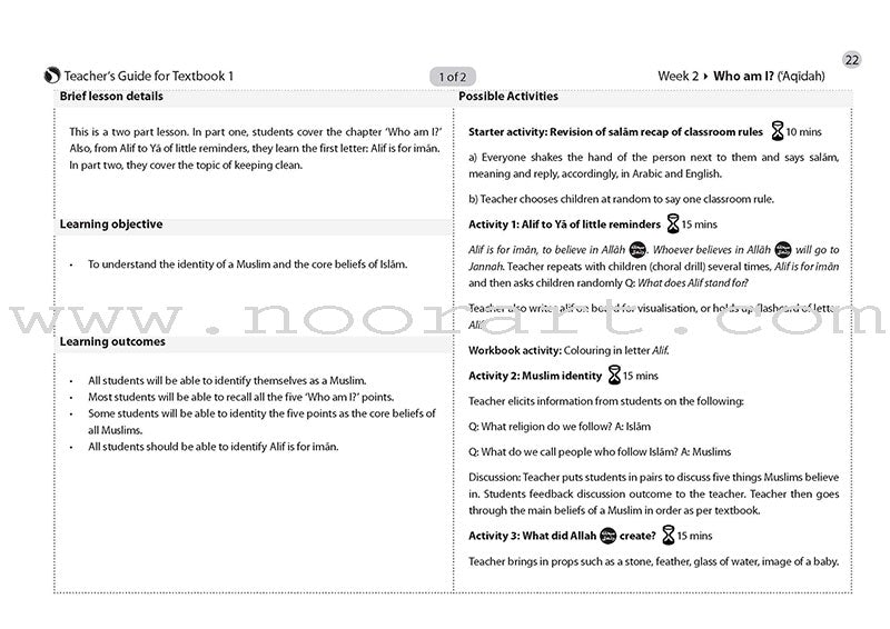 Safar Teacher's Guide for Islamic Studies: Level 1