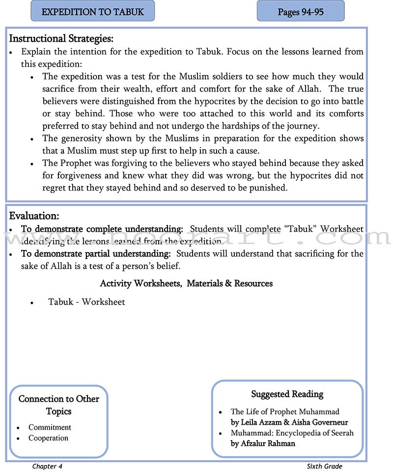 Learning and Living Islam Teacher's Edition: Level 6
