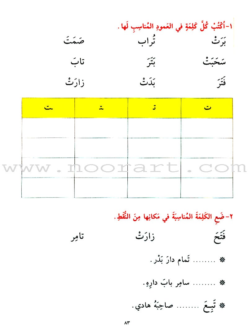 Introduction Into Arabic Reading المدخل إلى القراءة العربية