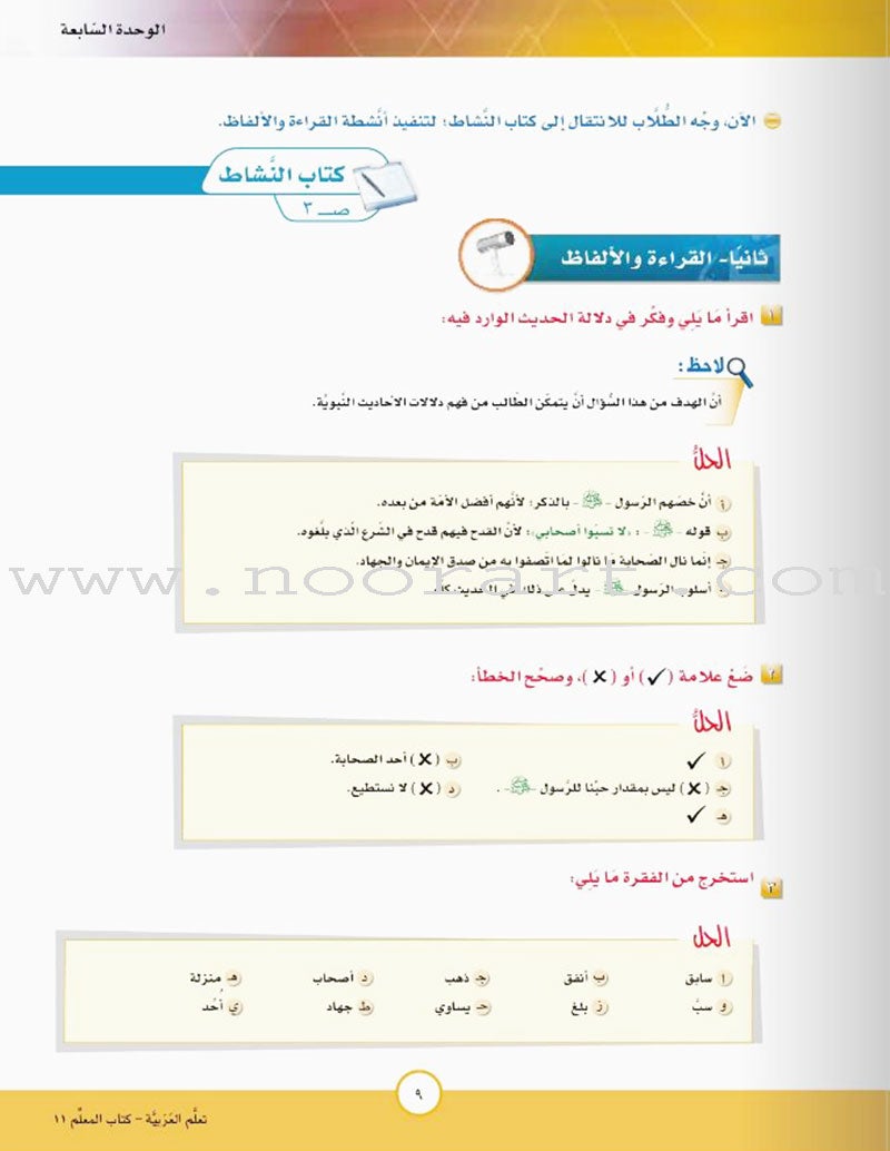 ICO Learn Arabic Teacher Guide: Level 11, Part 2