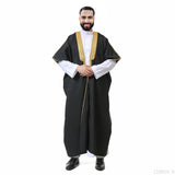 Traditional Arabic Men's Bisht - Luxury Outer Cloak for Special Occasions