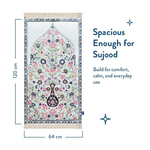 Spring Flowers Premium Prayer Mat – Luxurious & Cushioned | Urban Rugs