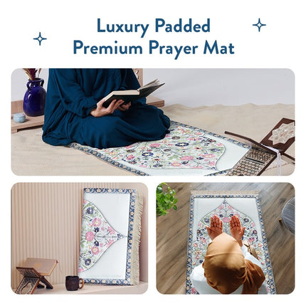 Spring Flowers Premium Prayer Mat – Luxurious & Cushioned | Urban Rugs