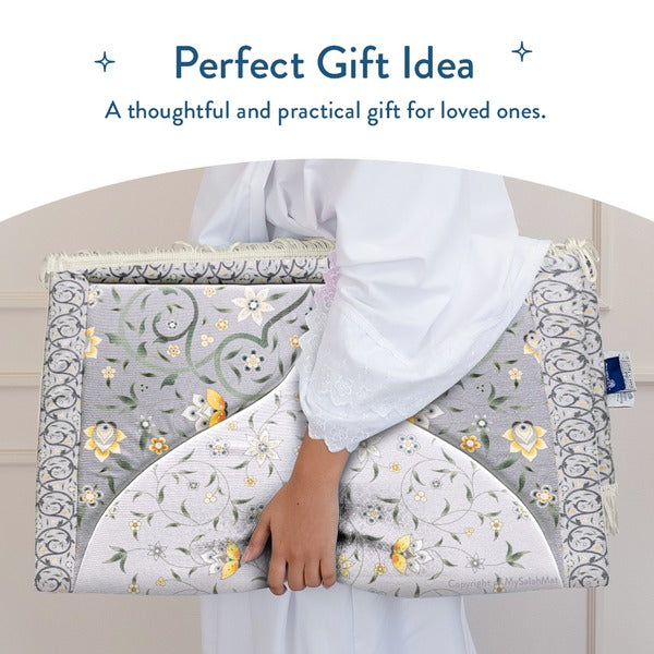 Yellow Lotus Premium Prayer Mat – Luxurious & Cushioned | Urban Rugs