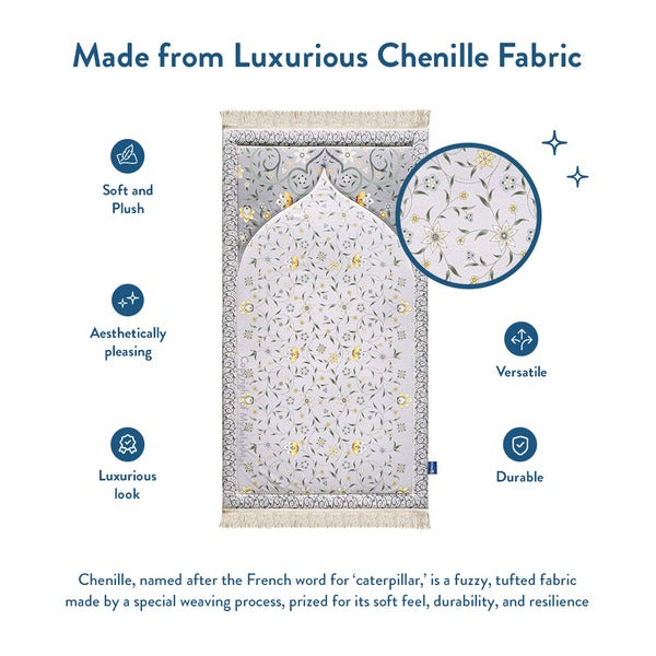 Yellow Lotus Premium Prayer Mat – Luxurious & Cushioned | Urban Rugs