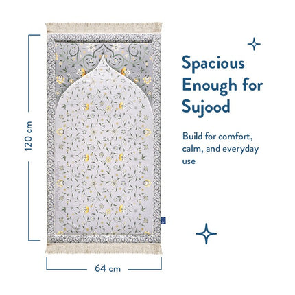 Yellow Lotus Premium Prayer Mat – Luxurious & Cushioned | Urban Rugs