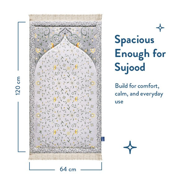 Yellow Lotus Premium Prayer Mat – Luxurious & Cushioned | Urban Rugs