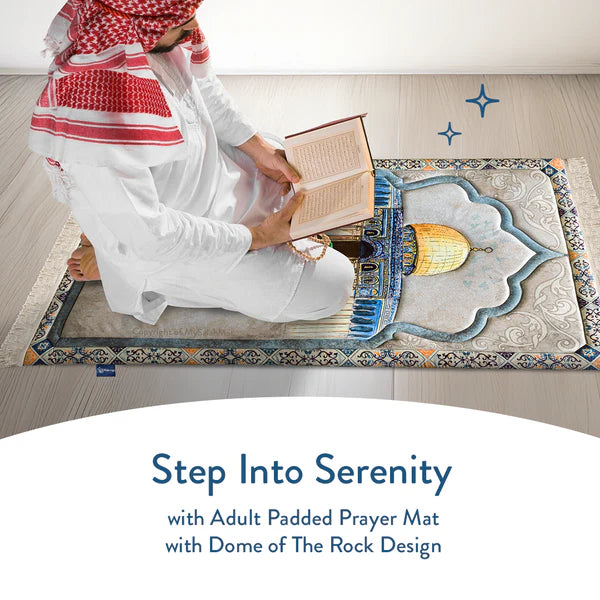 Dome of the Rock Premium Prayer Mat – Luxurious & Cushioned | Urban Rugs