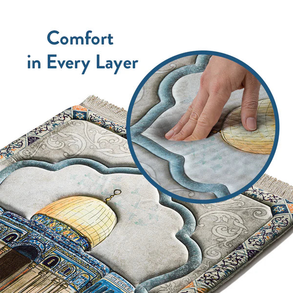 Dome of the Rock Premium Prayer Mat – Luxurious & Cushioned | Urban Rugs