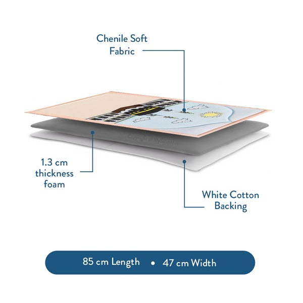 Midday in Mecca Kids Prayer Mat – Soft & Padded | Urban Rugs