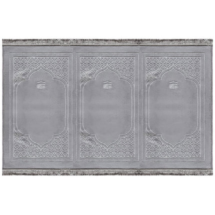 Trio Grey Jama'ah Prayer Mat