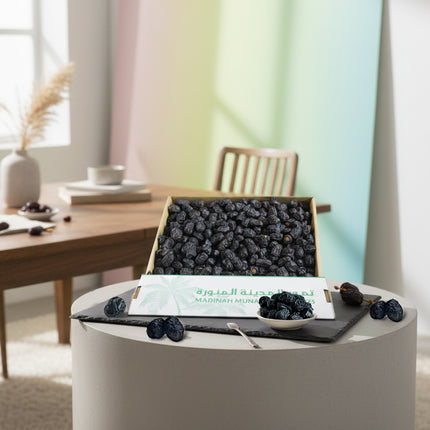 Ajwa Al Madina Dates 3KG (6.6 lbs) – perfect for juicing and baking from Madina, Saudi Arabia