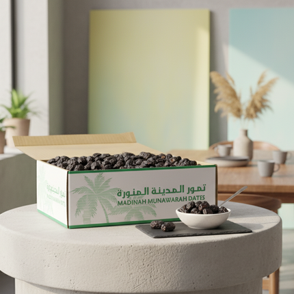 Ajwa Al Madina Dates 3KG (6.6 lbs) – perfect for juicing and baking from Madina, Saudi Arabia