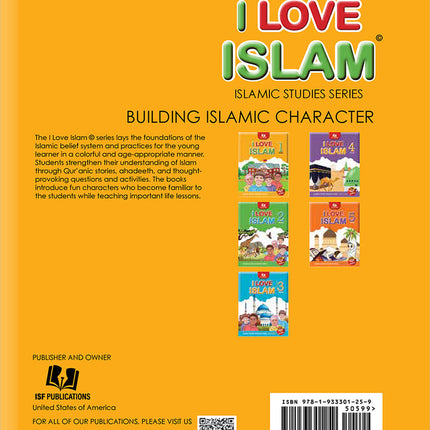 I Love Islam Workbook: Level 1 (Second Edition)
