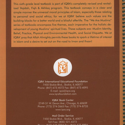 We Are Muslim Teacher's Manual: Grade 6 (Spiral Binding)