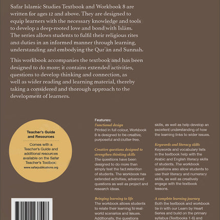 Safar Islamic Studies Workbook: Level 8