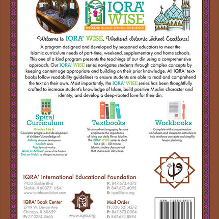 IQra' Wise (Weekend Islamic School Excellence) Textbook: Grade six