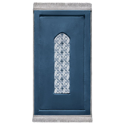 Royal Blue Embroidery Prayer Mat