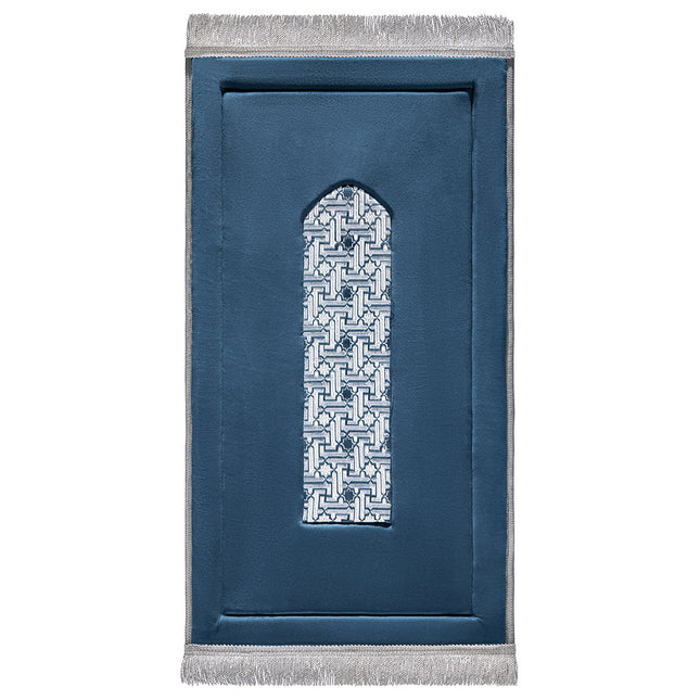 Royal Blue Embroidery Prayer Mat