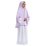 Lilac Stars Islamic Kids Prayer Wear