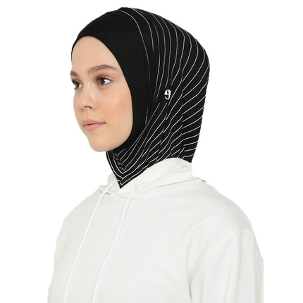 Striped Sports Beret - Ecardin: The Perfect Turkish Amira Hijab